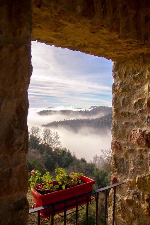 Hotel Restaurante El Ventos Sant Felíu de Pallarols Kültér fotó