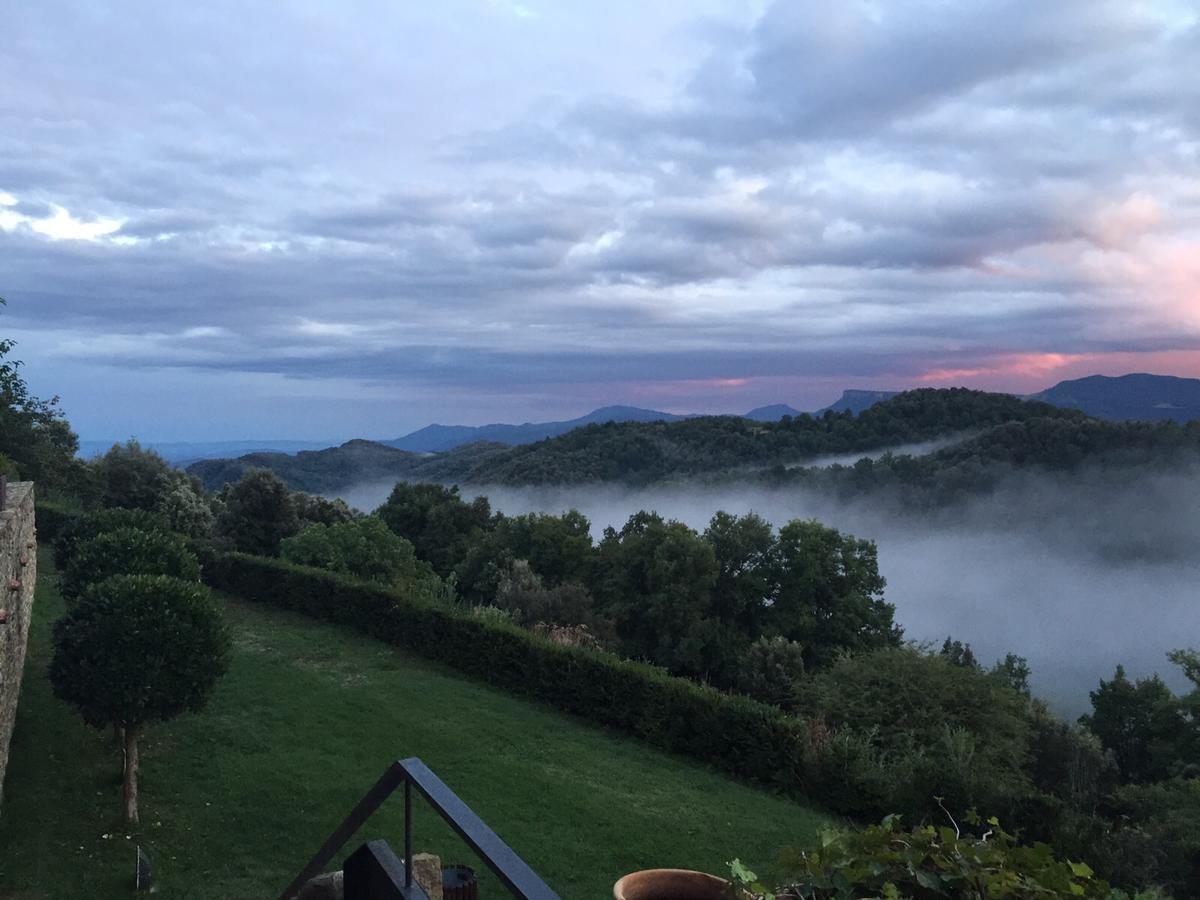 Hotel Restaurante El Ventos Sant Felíu de Pallarols Kültér fotó