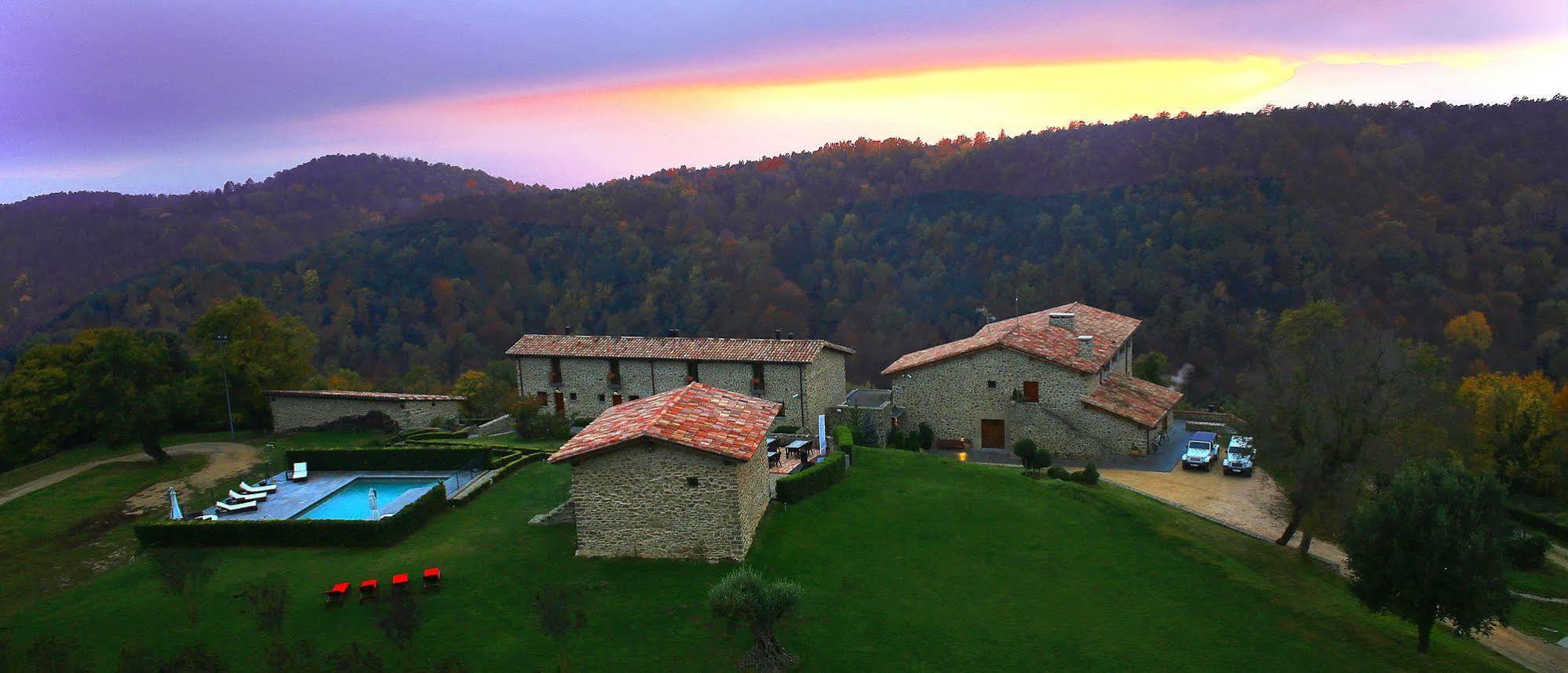Hotel Restaurante El Ventos Sant Felíu de Pallarols Kültér fotó