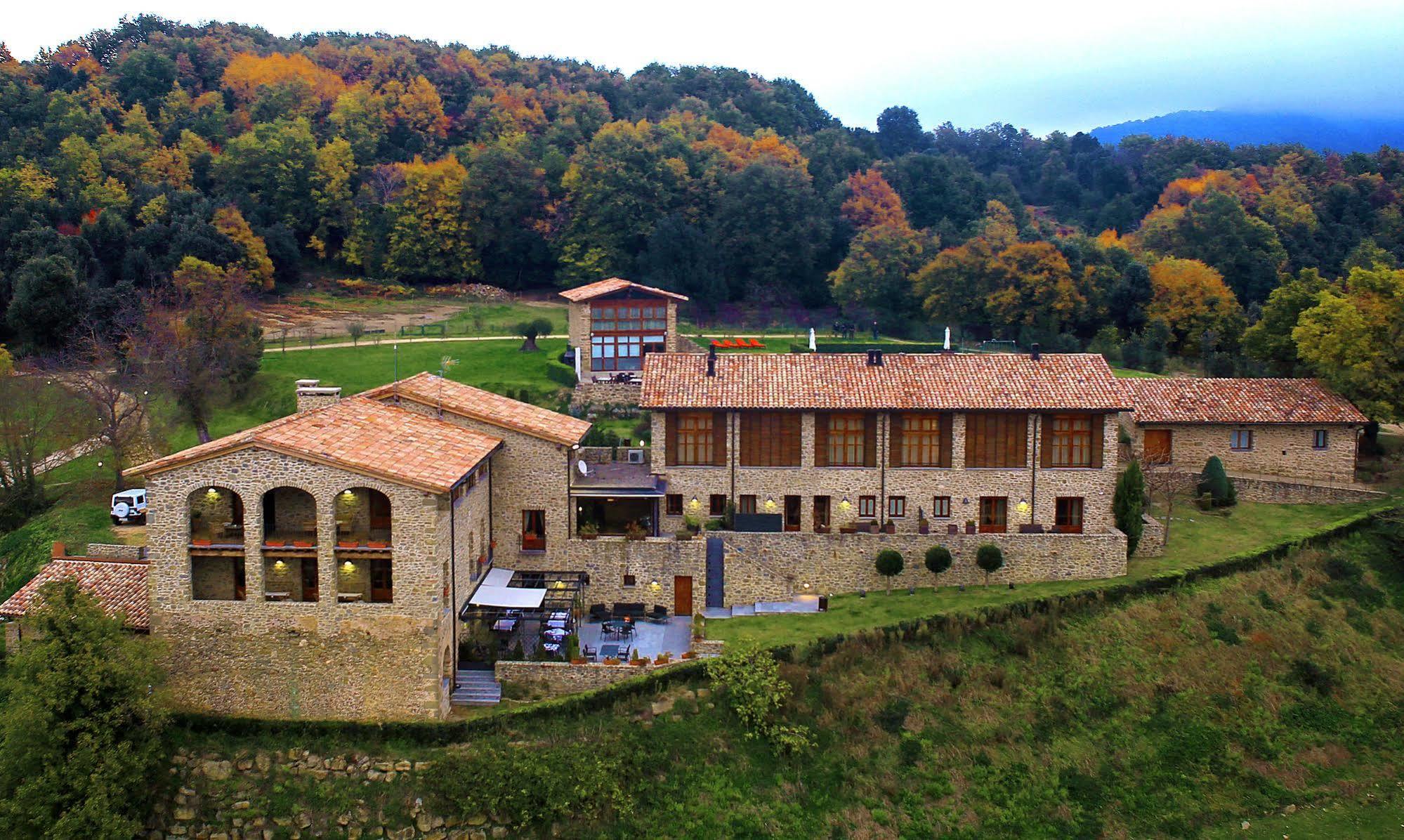 Hotel Restaurante El Ventos Sant Felíu de Pallarols Kültér fotó