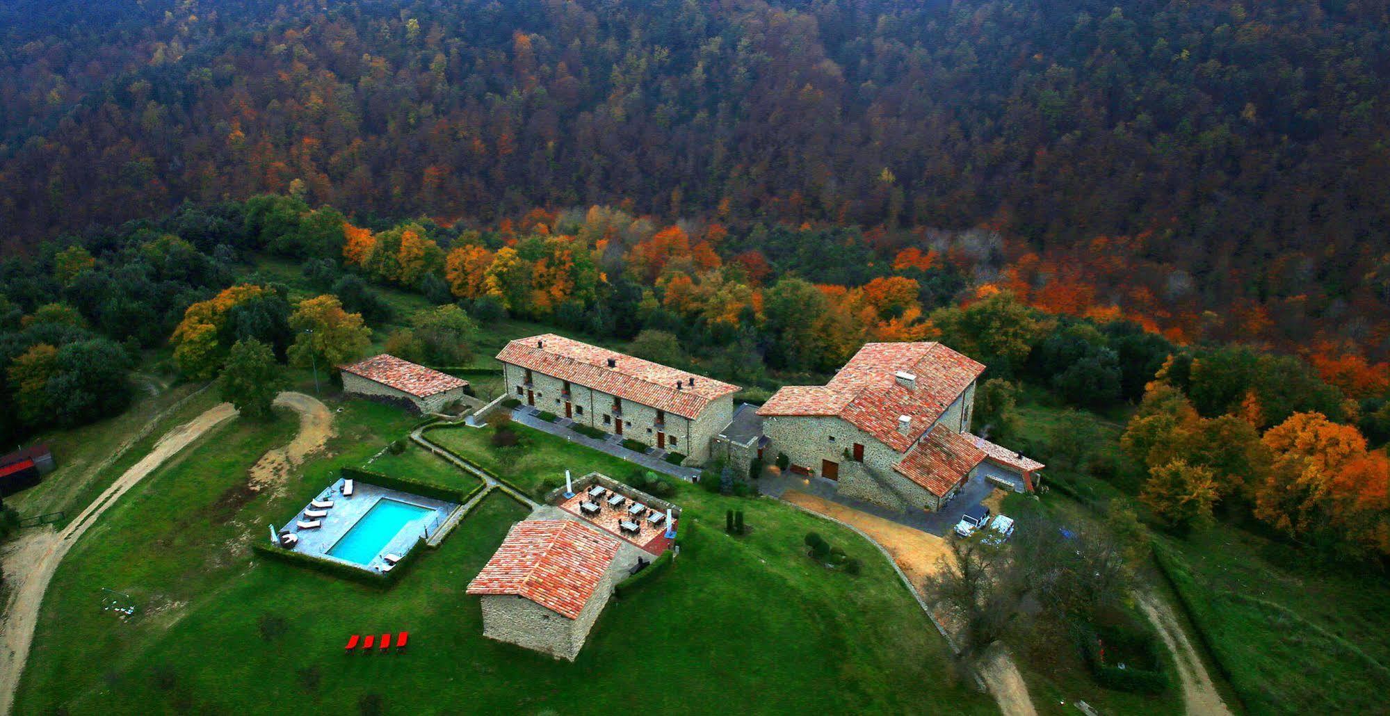 Hotel Restaurante El Ventos Sant Felíu de Pallarols Kültér fotó