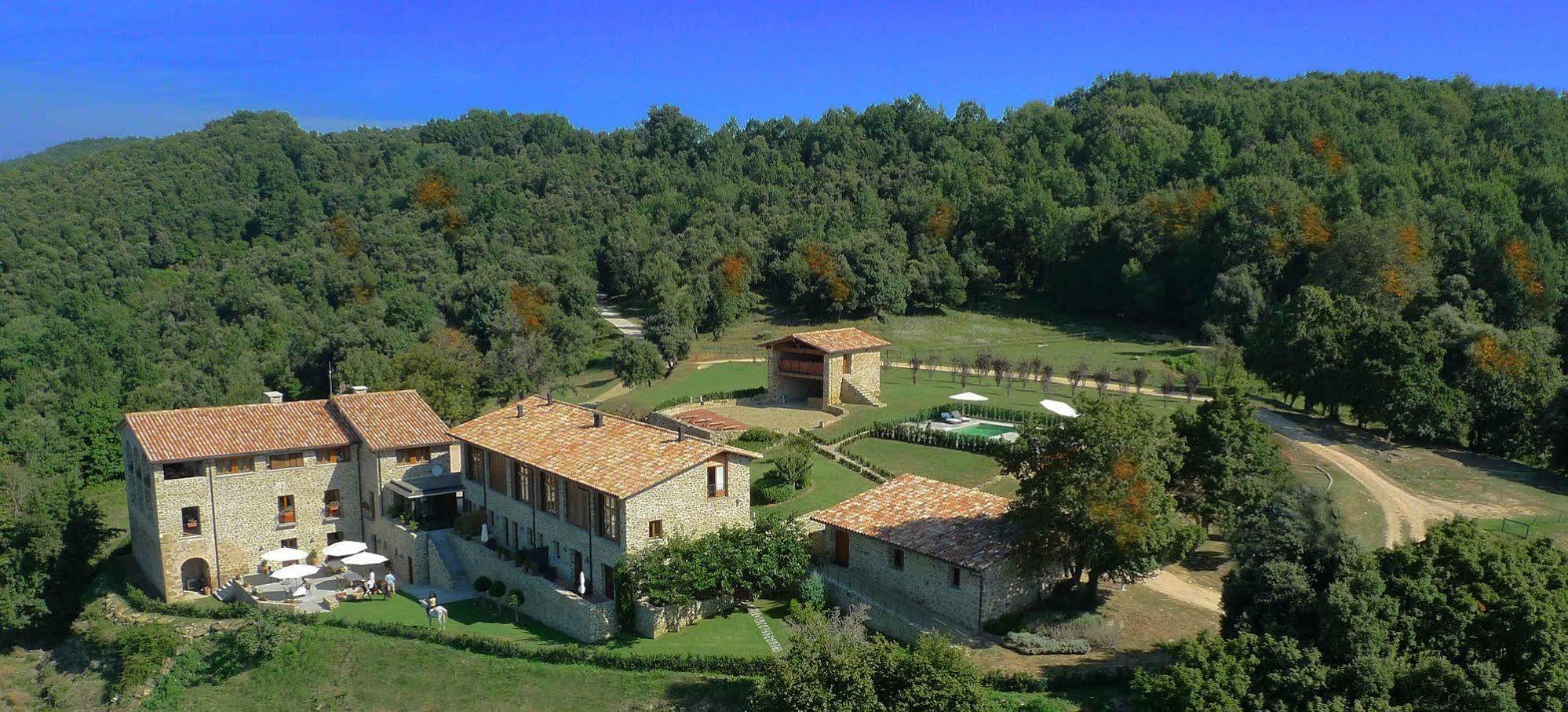 Hotel Restaurante El Ventos Sant Felíu de Pallarols Kültér fotó