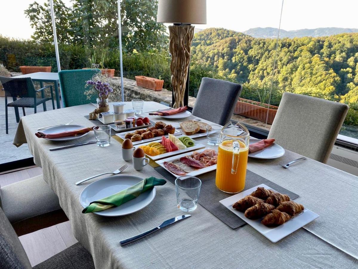 Hotel Restaurante El Ventos Sant Felíu de Pallarols Kültér fotó