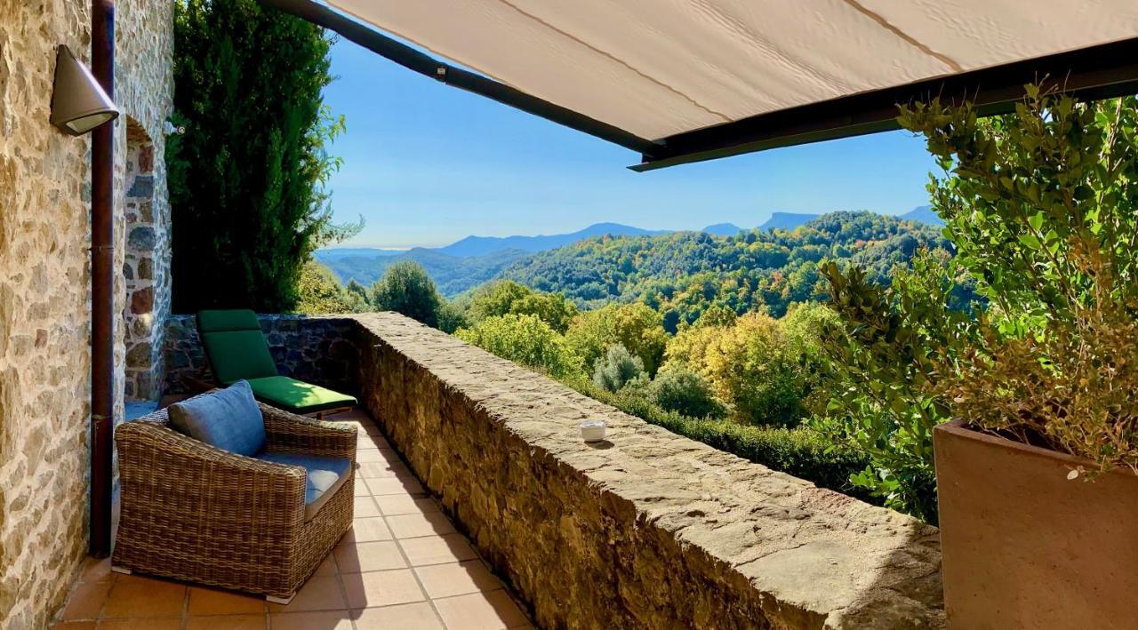 Hotel Restaurante El Ventos Sant Felíu de Pallarols Kültér fotó