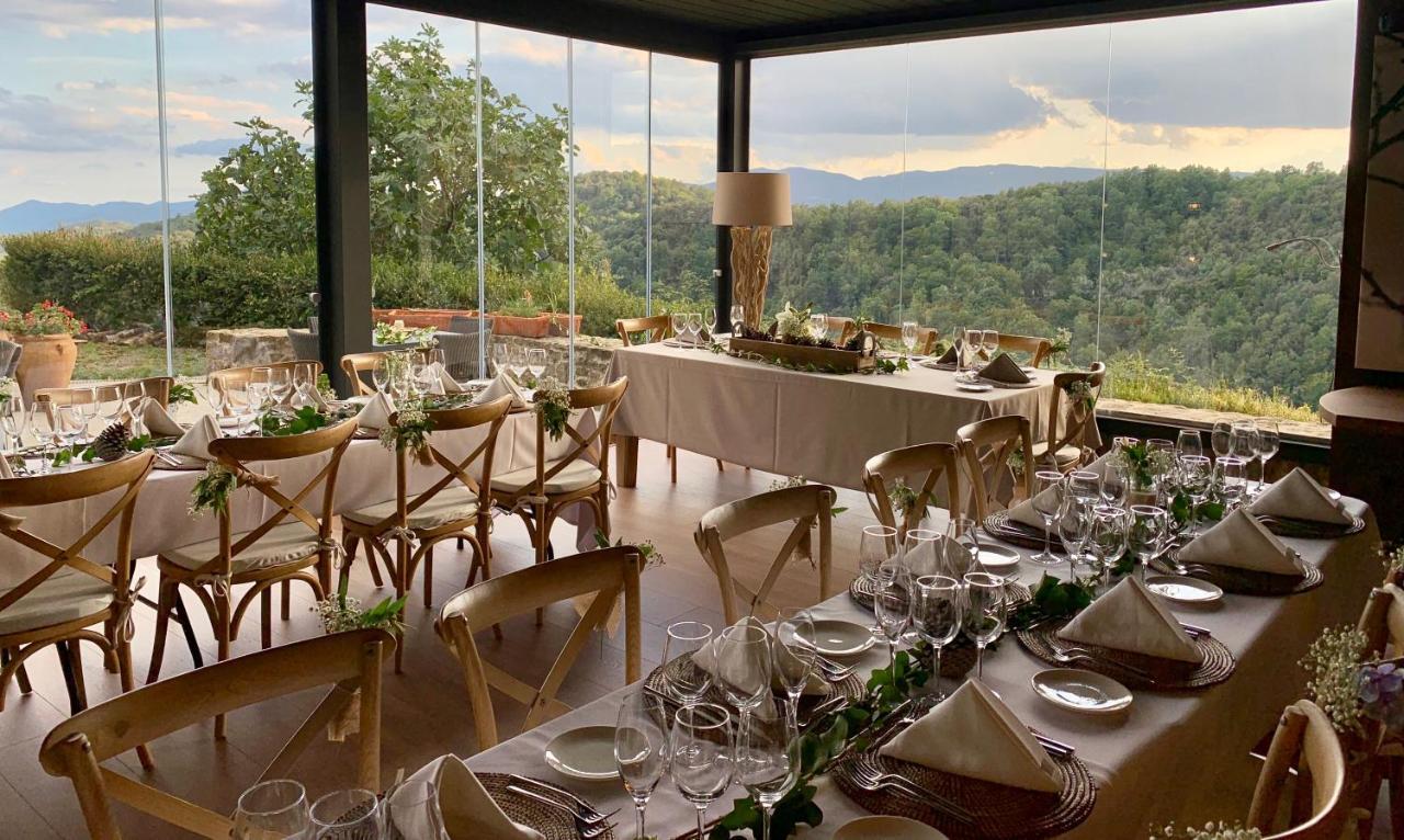 Hotel Restaurante El Ventos Sant Felíu de Pallarols Kültér fotó